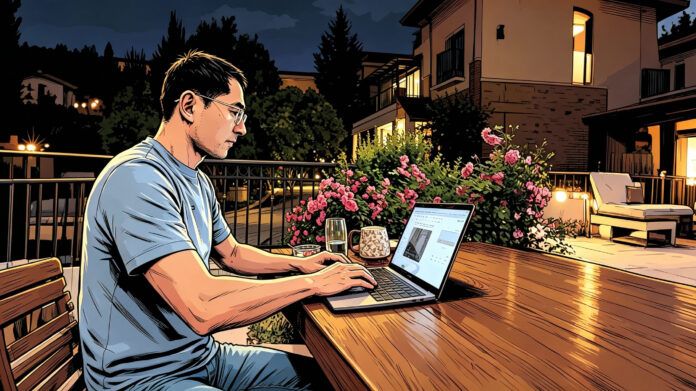 Dr. Qiang Zhang writing notes for ideas